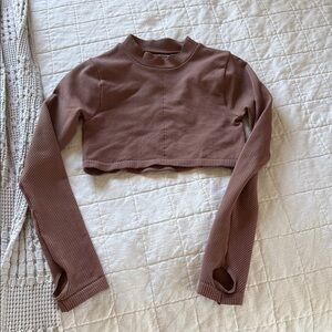 Free People Movement Long Sleeve Crop Top